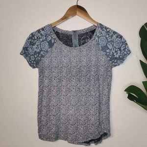 Lucky Brand zipper back tee
